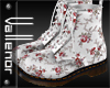 -V- Army boots Floral