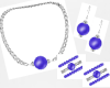 Purple/Silver JewelrySet