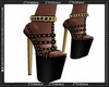[A]GOLD BLACK T-STRAP M2