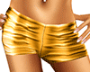 {T} Gold Metallic Shorts