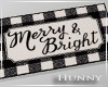 H Merry & Bright Doormat