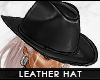 - leather cowgirl hat -