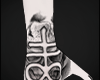 satan tattoo hand