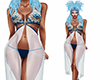 ha. Teal White Bikini
