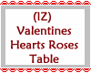 (IZ) Hearts Roses Table