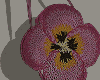 Orchid crochet bag