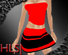 HLS|Red&Black|SkirtSet