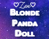 Blonde Panda Doll