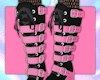 Pink N Black Goth Boots