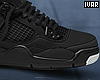 I' Black Retro Sneakers