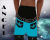 WEED SKINNY BLACK/TEAL