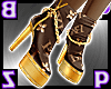 Puffy Logo Heels/Brown