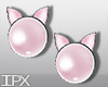 Bnd 01 Cat Earrings Pink