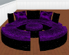 (AL)PurpleNBlack SOfaSet