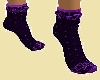 purple black socks