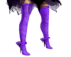 {M}Purple Long Boots