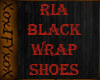 RIA BLACK WRAP SHOES
