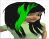 Black & Green Hair2