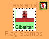 Gibraltar flag stamp