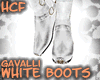 HCF White Cowboy Boots