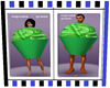 couples cupcakes green
