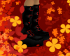 Red Buckle Emo Boots