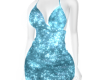 Sequin Shiny Dress Blue