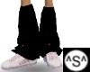 ^S^Black socks & tennies