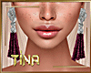 ▶Burgundy Earrings
