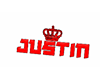 Justin Custom Sign