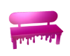 pink drippy bench
