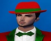 Classy, Red, Green, Hat,