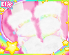. rainbow fuzzy boots