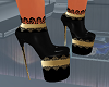 ! Black and Gold Heels !