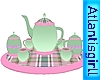 Green and Pink Teaset