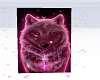 pink wolf cutout