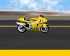 yellow motorcycle ride