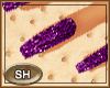 [SH]Purple Glitter Nails