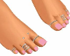 Baby pink toes