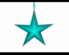 Hanging Star teal  Lamp