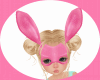 Childs Pink Bunny Mask