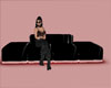 E* Dark Black New Sofa