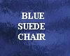 Blue Suede Chair