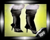 10v::Flocky Black Boots