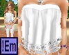 !Em White Strapless Lace