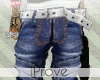 [ip] Blue denim shorts