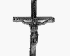  [MK] jesus cross silver