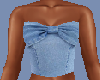 Denim Bow Top