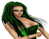 Green Long Hairstyle