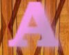 Pink and Purple Letter A